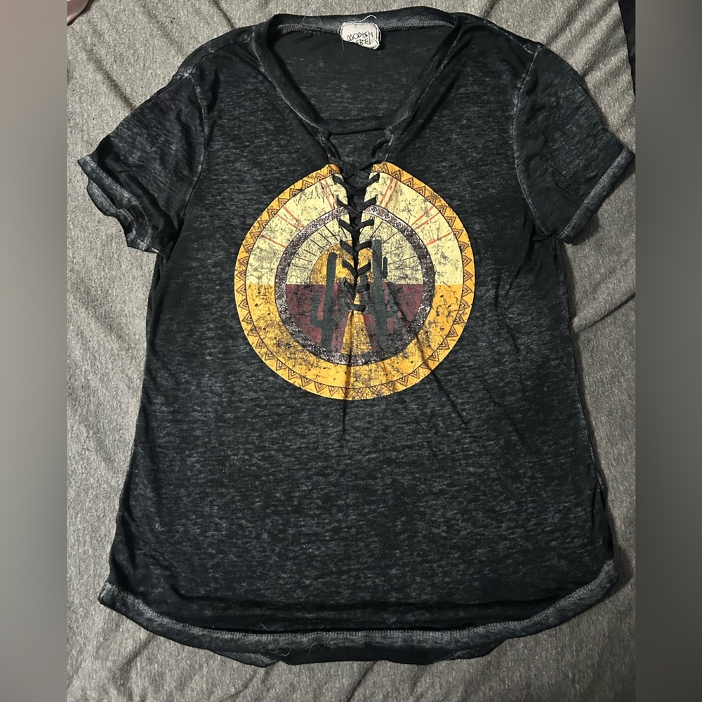 Black Modish Rebel Top - Small